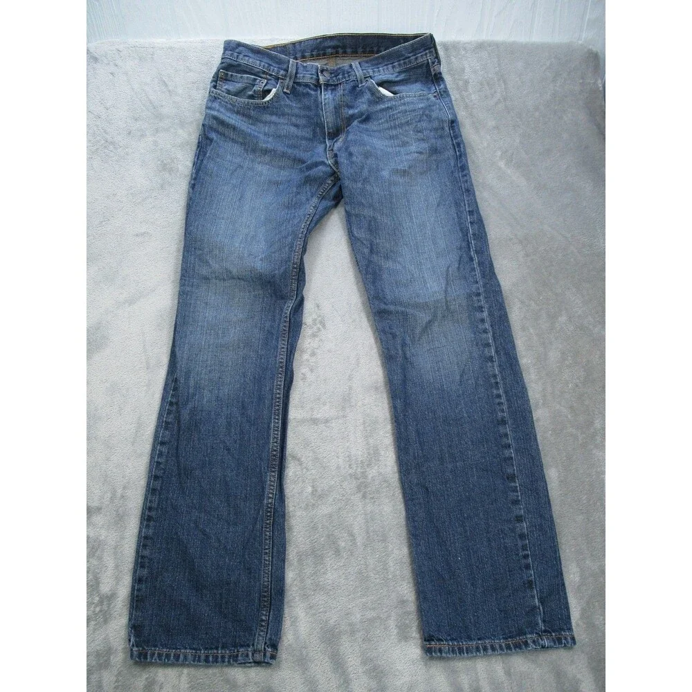 Levis 559 Mens 33x34 Jeans (Actual 30x32) Fly Zipper Medium Wash Blue